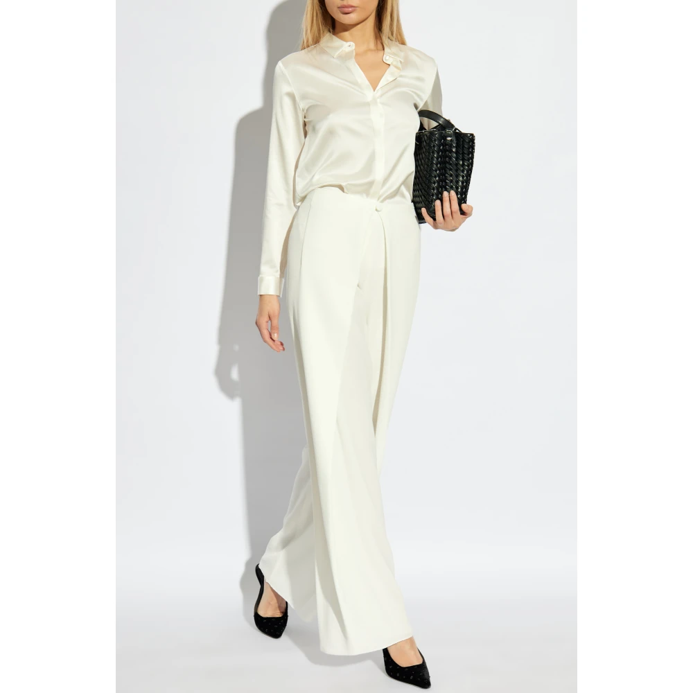 Emporio Armani Zijden overhemd Beige Dames