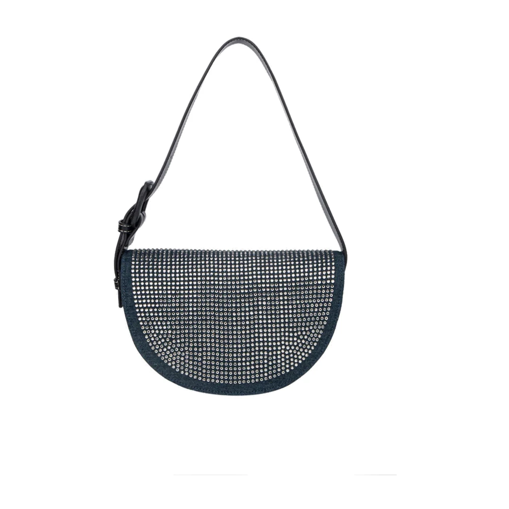 Hvisk Denim Embellished Blauw Ink Tas Blue Dames