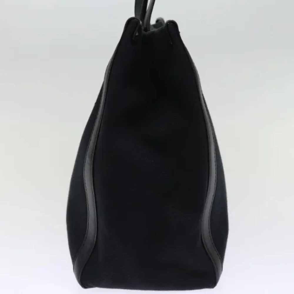 Valentino Vintage Pre-owned Canvas shoulder-bags Black Dames