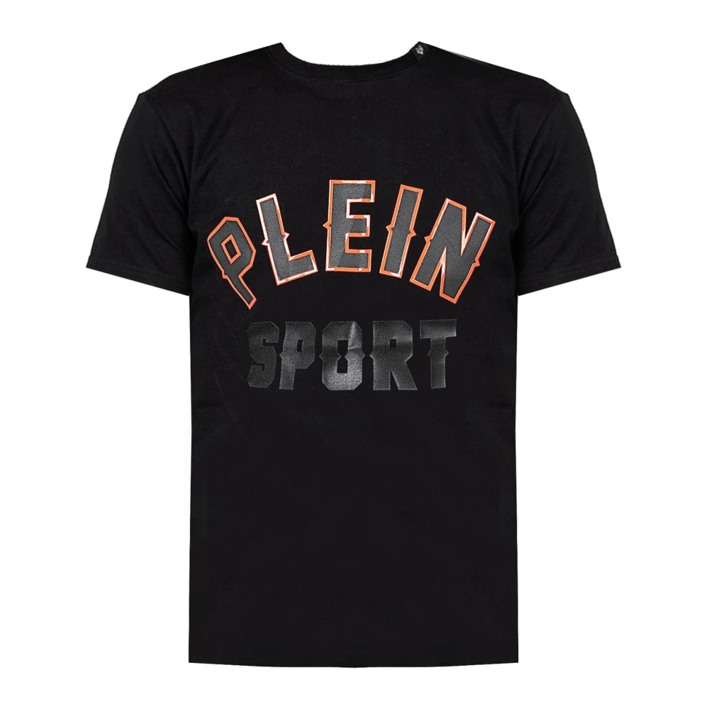 Plein Sport Sportig Rundhalsad T-shirt Black, Herr