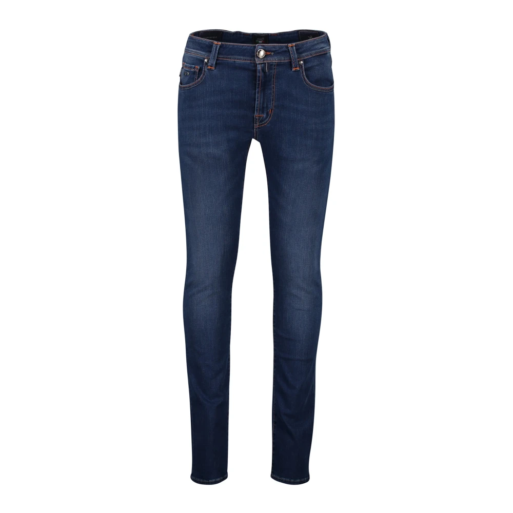 Tramarossa Donkerblauwe Denim 5-Pocket Jeans Blue Heren