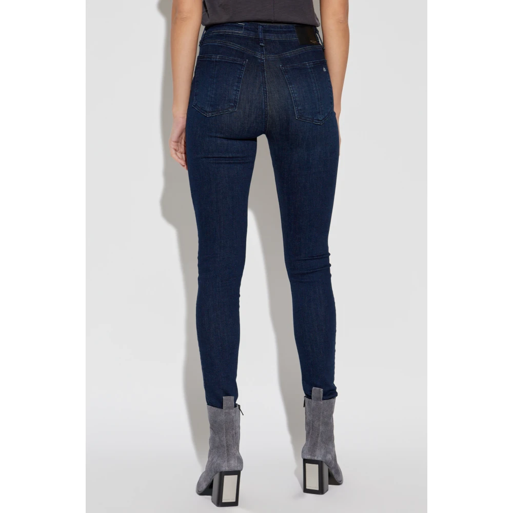 Rag & Bone Nina high-waisted jeans Blue Dames