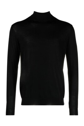 black-cashmere-sweater-mock-neck