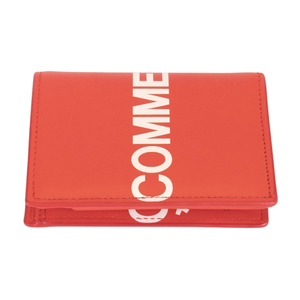 Comme des Garçons Logo Portemonnee Groot Rood Red Dames