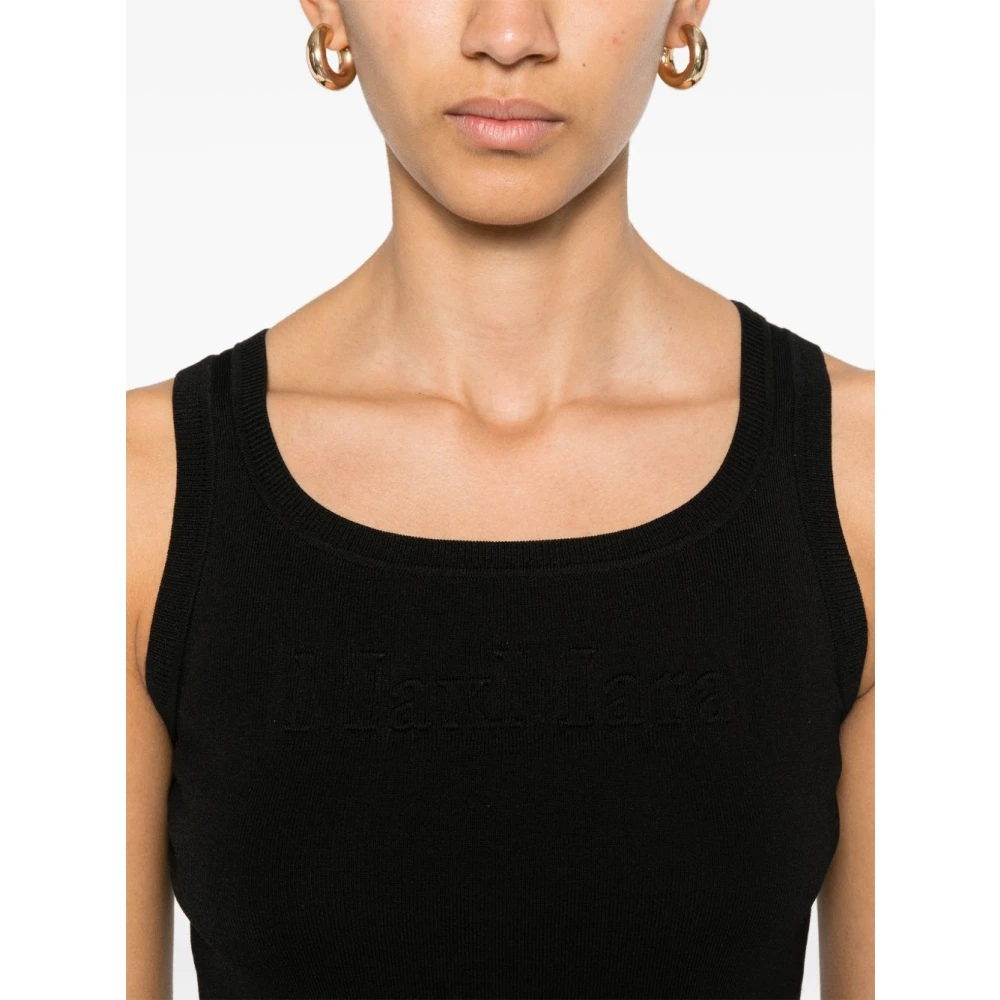 Max Mara Blauwe Pure Top voor Vrouwen Black Dames