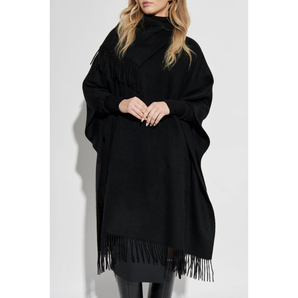 By Malene Birger Wollen Poncho Turtlo By Herenne Birger Black Dames