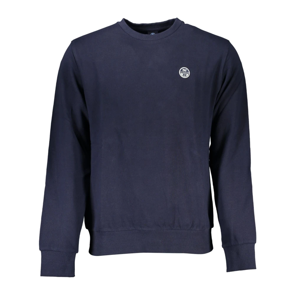 North Sails Blauwe Sweatshirt met Lange Mouwen en Logo Blue Heren