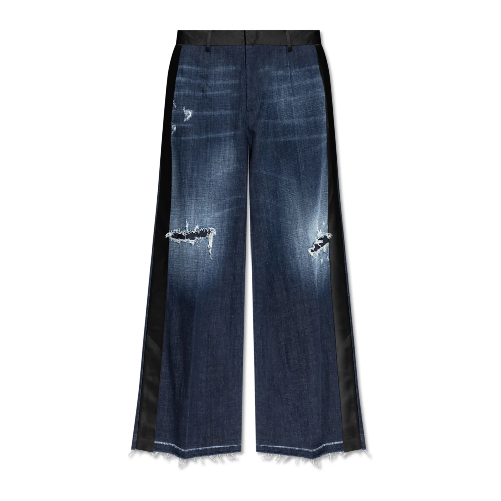 Dsquared2 Wijde broek Blue Dames