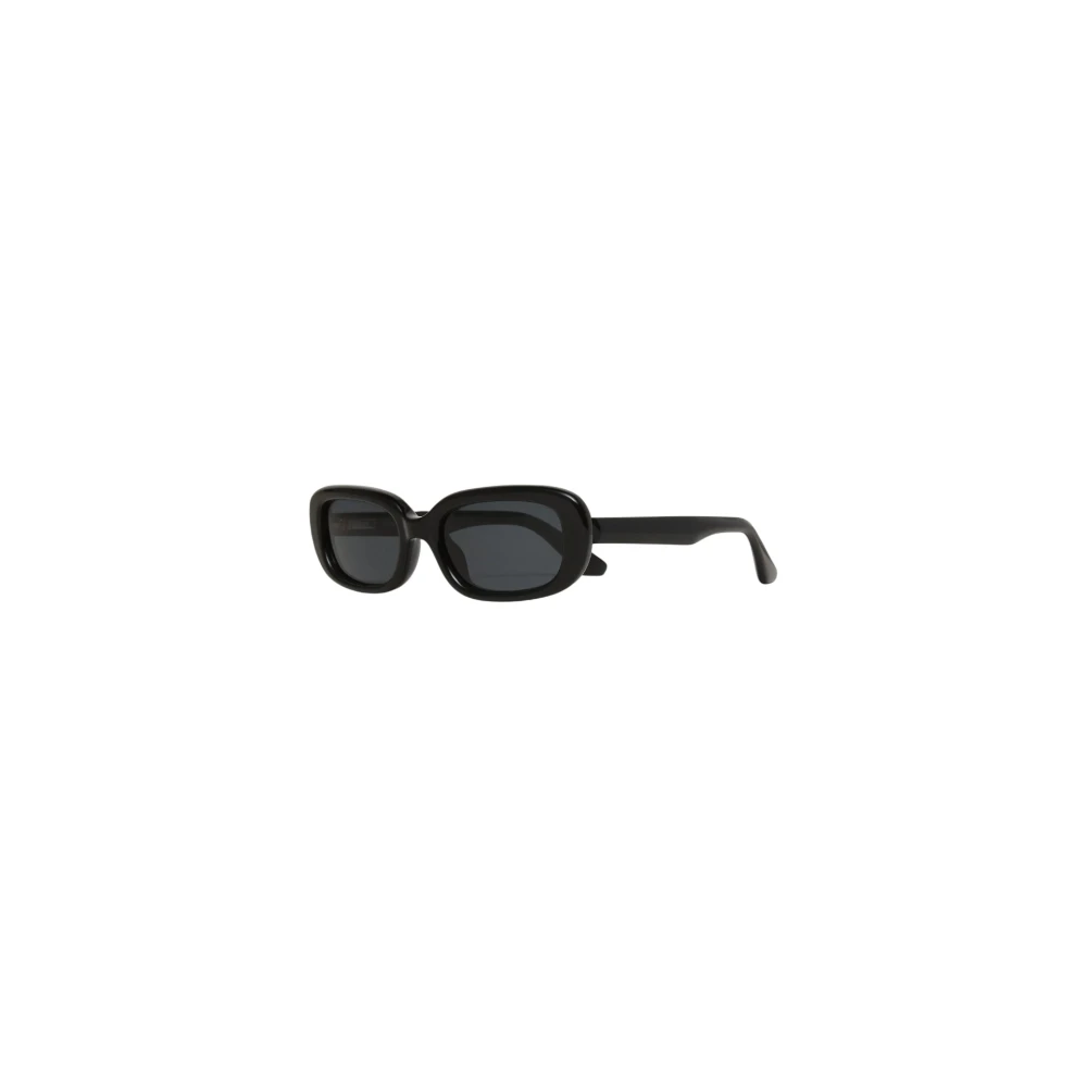Rektangulære sorte solbriller med UV-beskyttelse