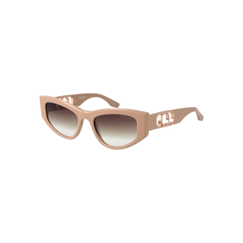 Trussardi Women's Beige Acetate Square Frame Sunglasses - Sunglasses - One Size - Accessories