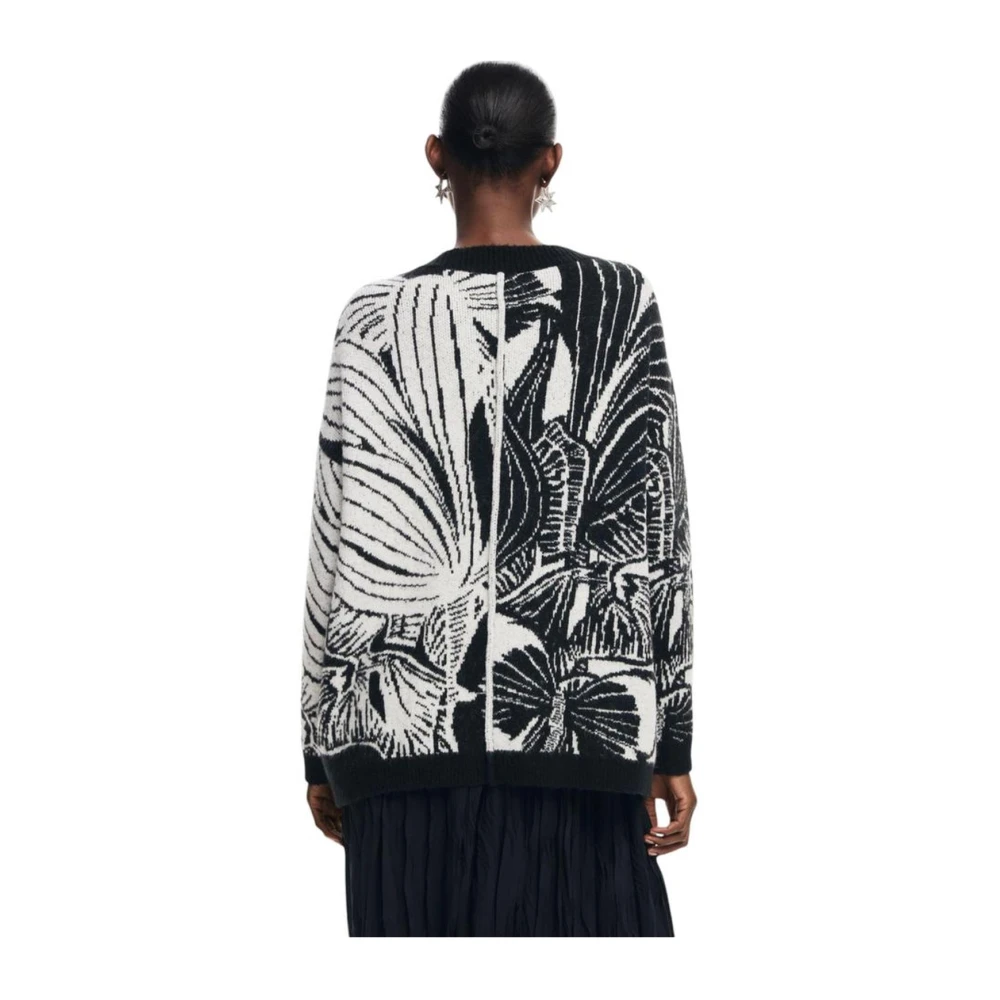 Desigual Zwarte Gebreide Vest Dames Herfst Winter Collectie Black Dames