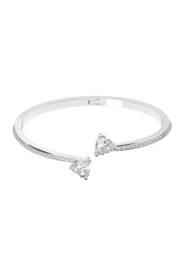 Damarmband Hjärta Vitt Rodiumpläterat MESMERA 5518814