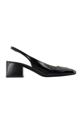 Svart Läder Heritage Sandaler