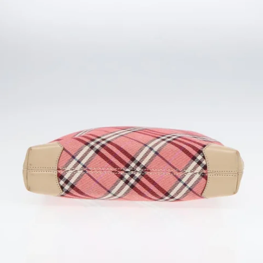 Burberry Vintage Pre-owned Canvas shoulder-bags Red Dames