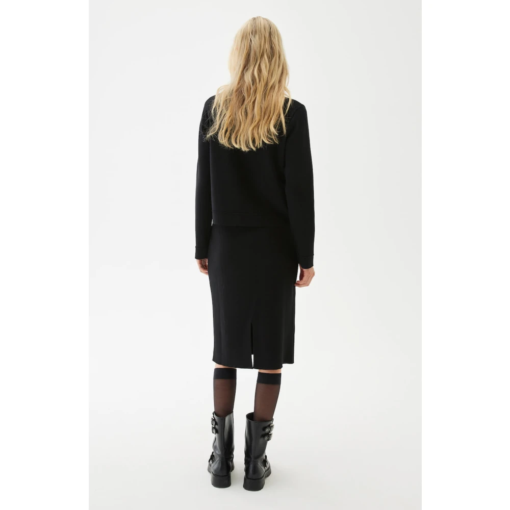 Busnel Merino Wol Vest met Zakken Black Dames