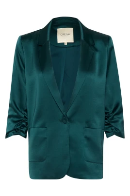 Mörkgrön Satin Crocamia Blazer