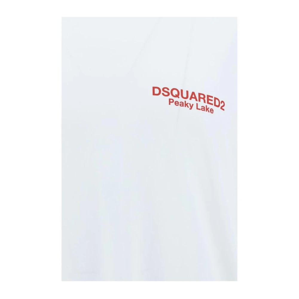 Dsquared2 Monogram Crew Neck Katoenen T-shirt White Heren