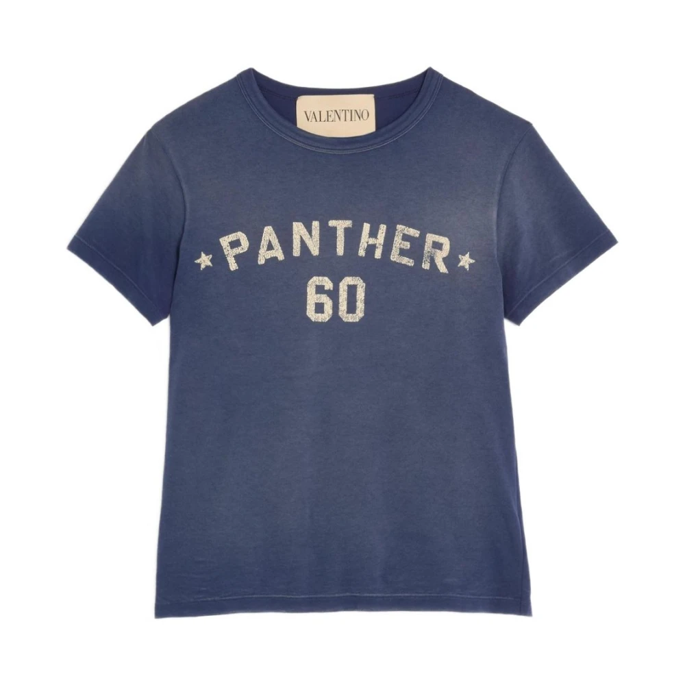 Valentino Men's Blue T-Shirts, Xl, Cotton T-Shirt For