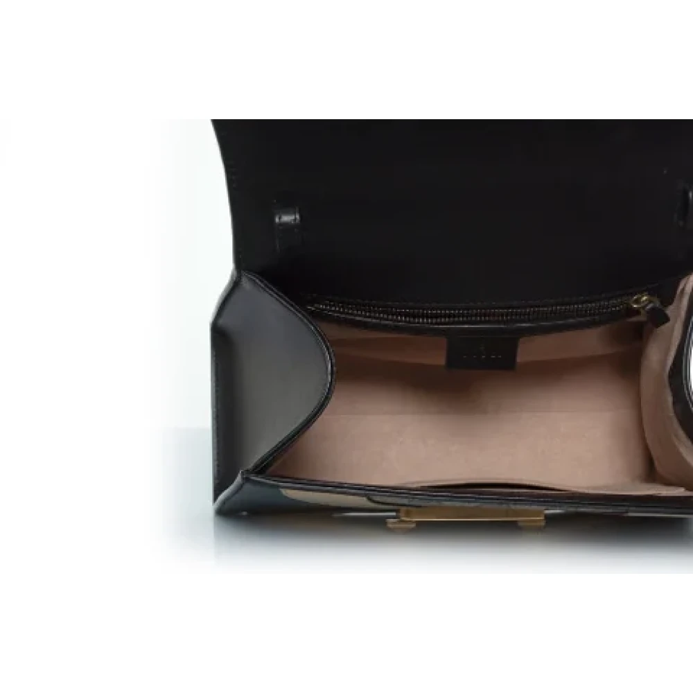 Gucci Vintage Pre-owned Leather gucci-bags Black Dames