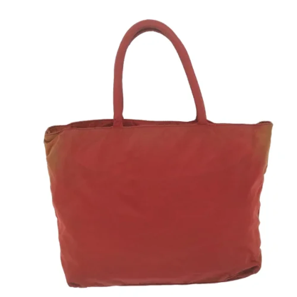 Prada Vintage Pre-owned Nylon handbags Red Dames