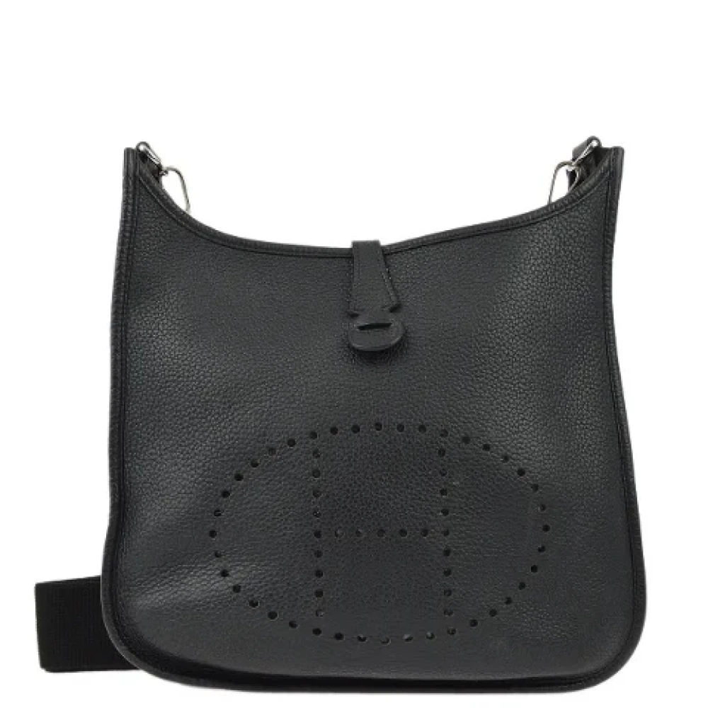 Hermès Vintage Pre-owned Fabric shoulder-bags Black Dames