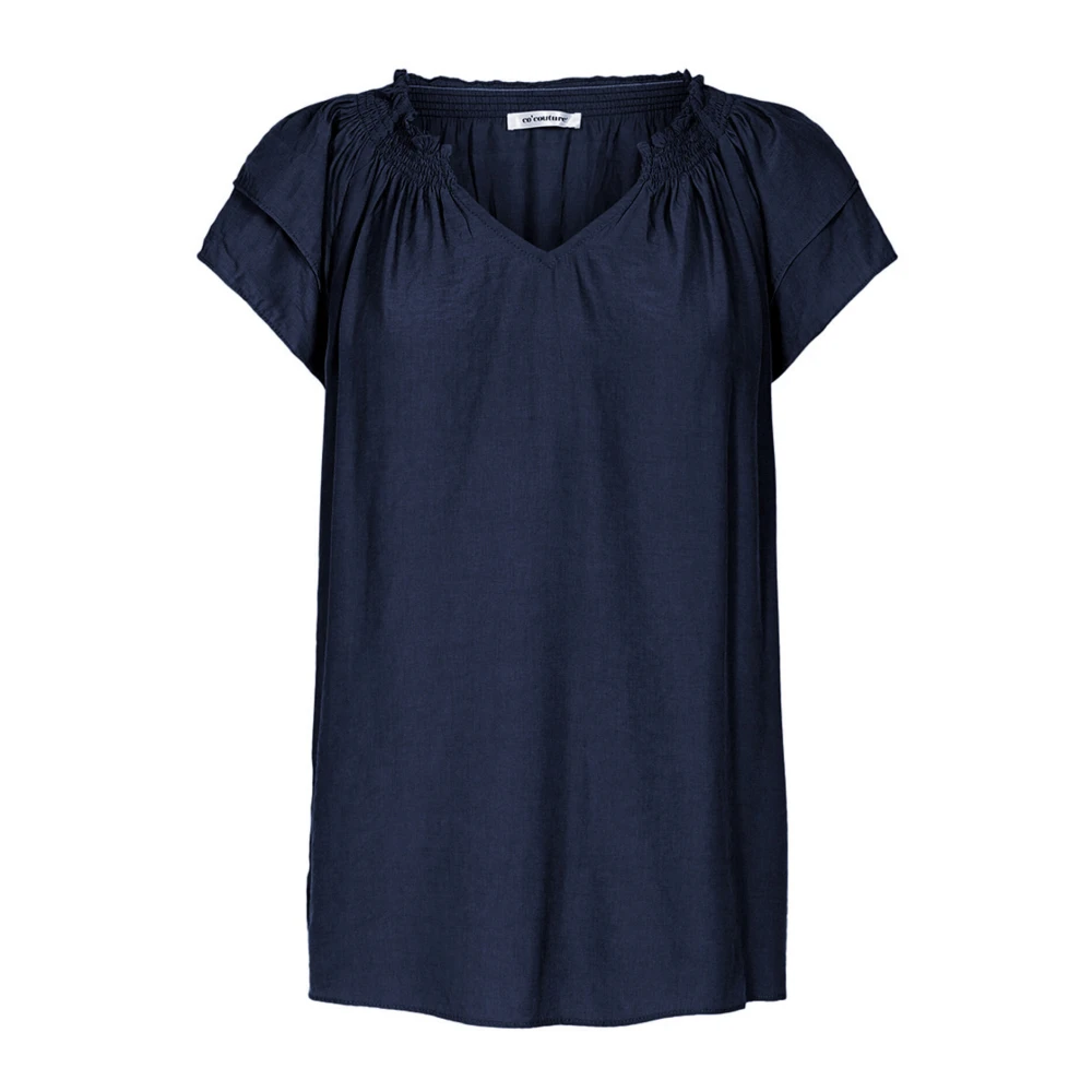 Co'Couture Sunrisecc Top Bluse 75683 120-Navy Blue Dames