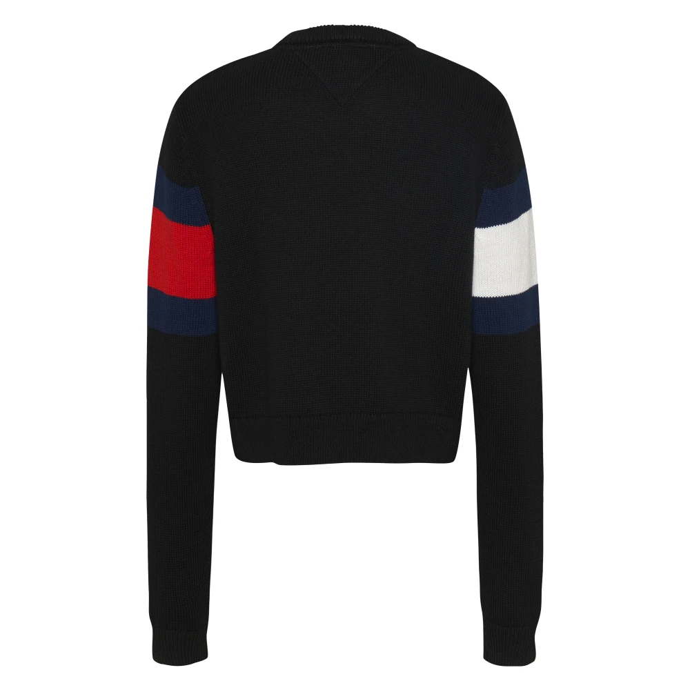 Tommy Jeans Kleur Blok Trui Black Dames