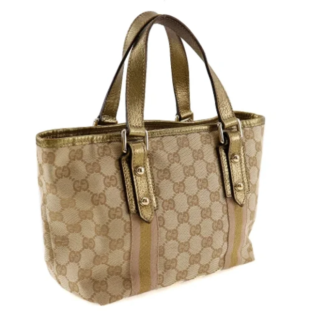 Gucci Vintage Pre-owned Canvas handbags Brown Dames