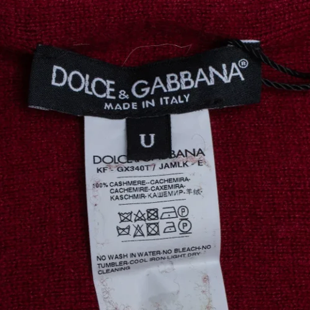 Dolce & Gabbana Pre-owned Fabric scarves Red Dames