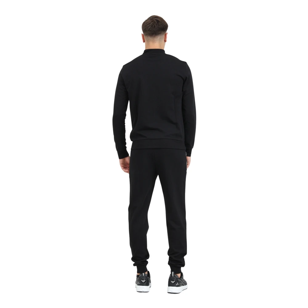 Emporio Armani EA7 Zwart trainingspak jas en broek Black Heren