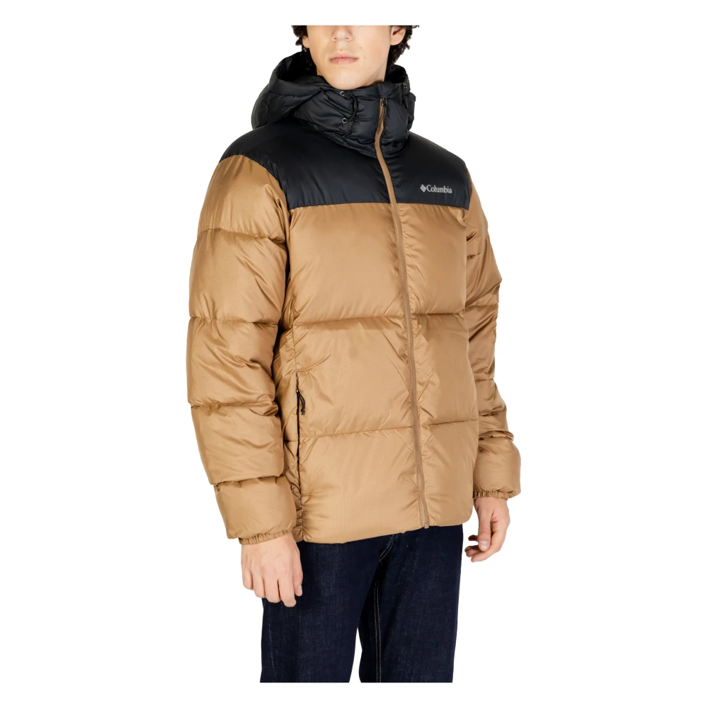 Columbia Hooded Jas Herfst Winter Collectie Mannen Beige Heren