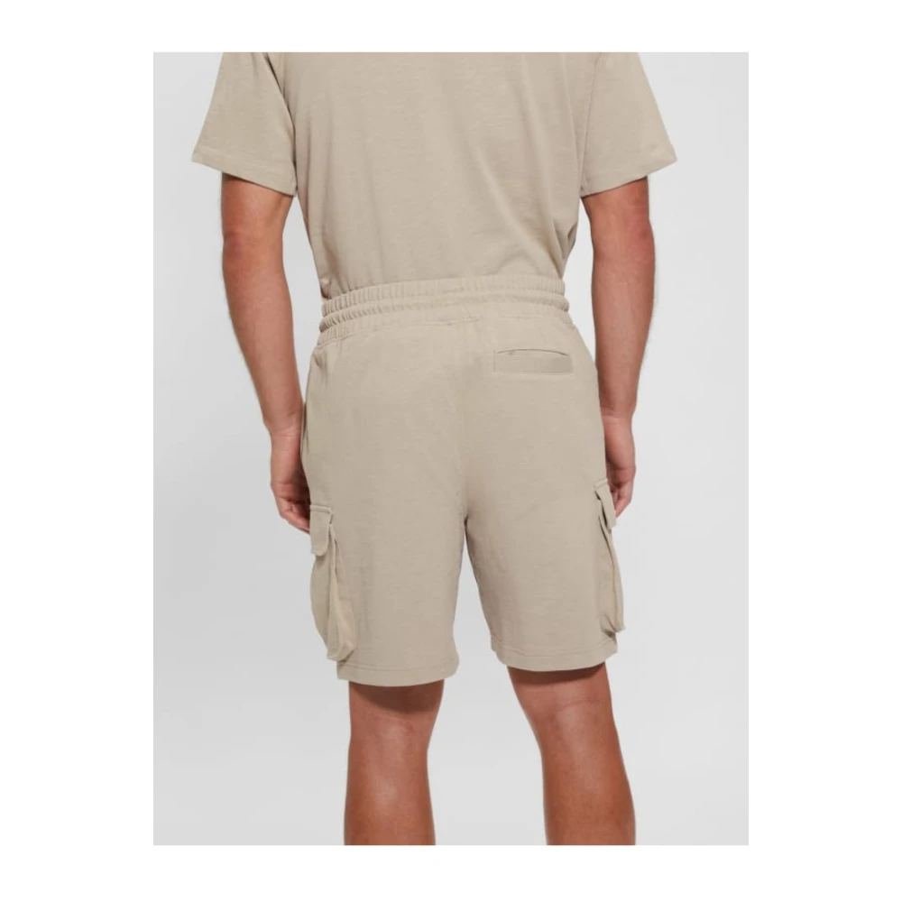 Guess Cargo shorts Beige rechte pasvorm Beige Heren