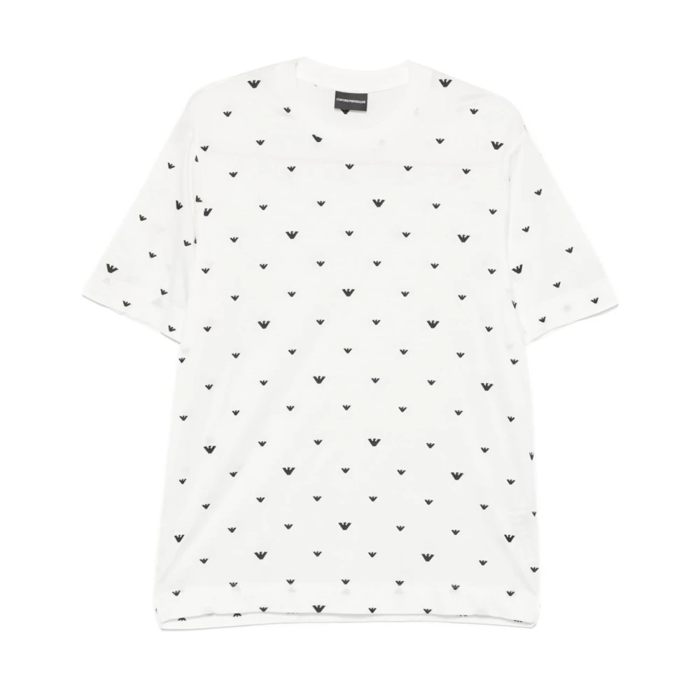 Emporio Armani Men's White T-Shirts, 3XL, Crew Neck T-Shirts And Polos