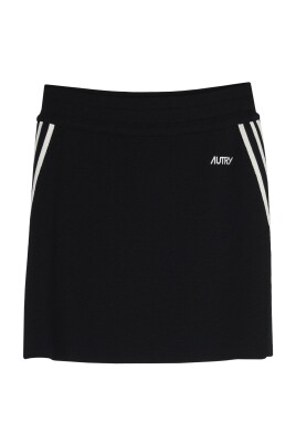 jupe-en-coton-noir-avec-bandes-laterales
