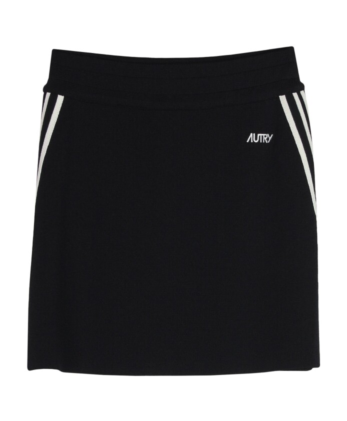 jupe-en-coton-noir-avec-bandes-laterales