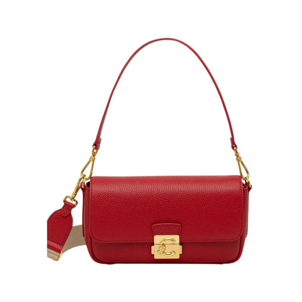 Coccinelle Women's Red C-Me Lock - Shoulder Bags - One Size - Bags