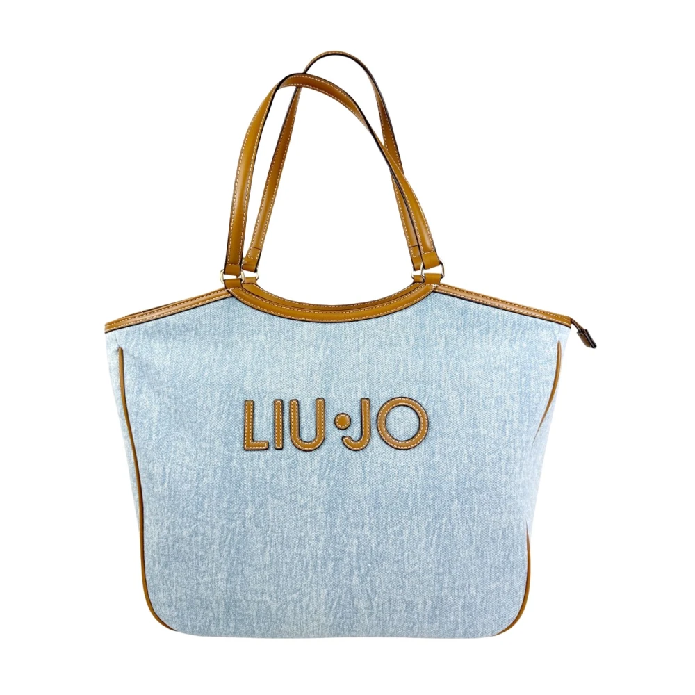Liu Jo Vrouw Blauw Tassen Dames, One Size, Katoen, Ferielle L Tote