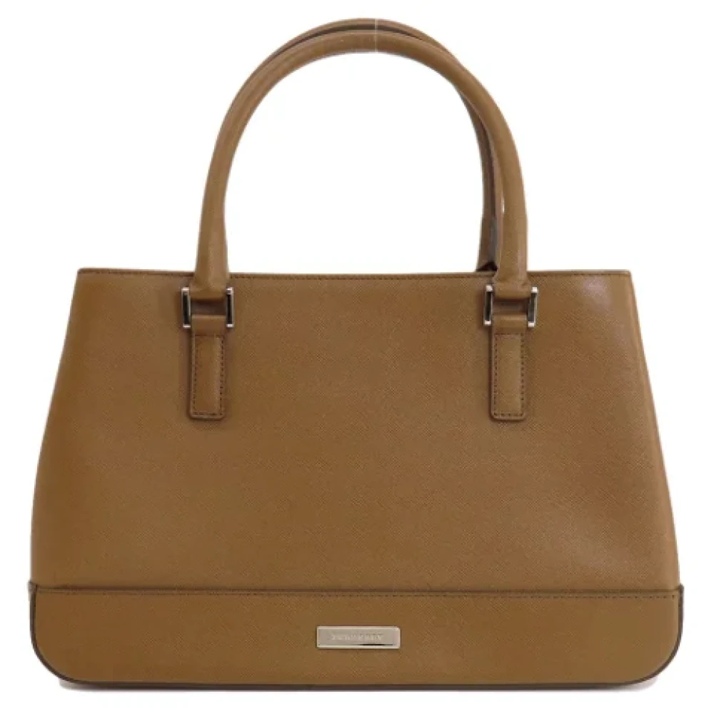 Burberry Vintage Pre-owned Plastic handbags Brown Dames