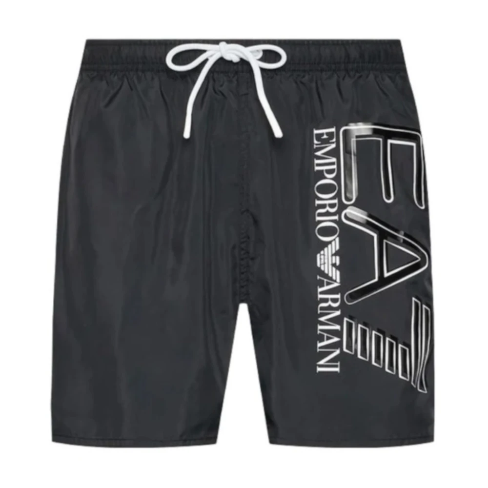 Emporio Armani Ea7 Mannelijk Zwart E Beachwear Van Ea7