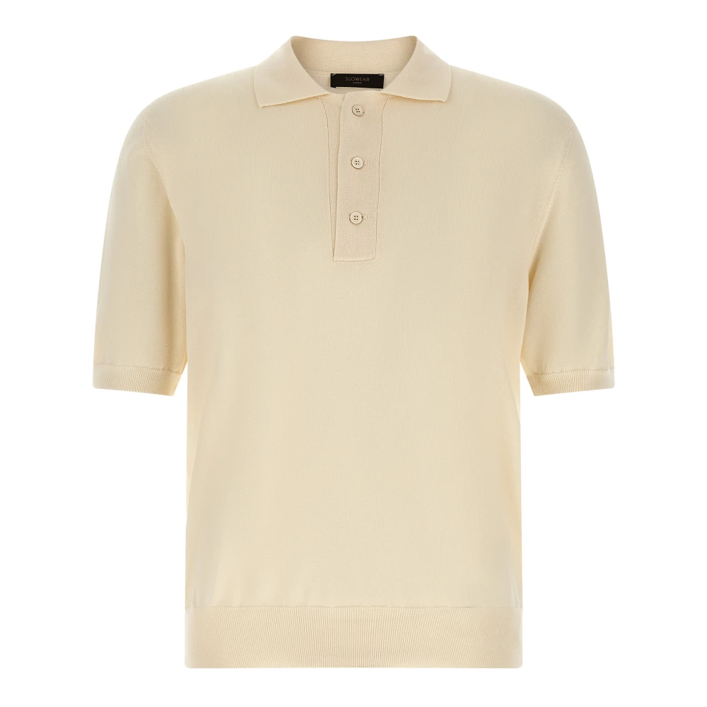Zanone Men's Beige Cotton Knit Polo Shirt - Polo Shirts - 3XL - Tops