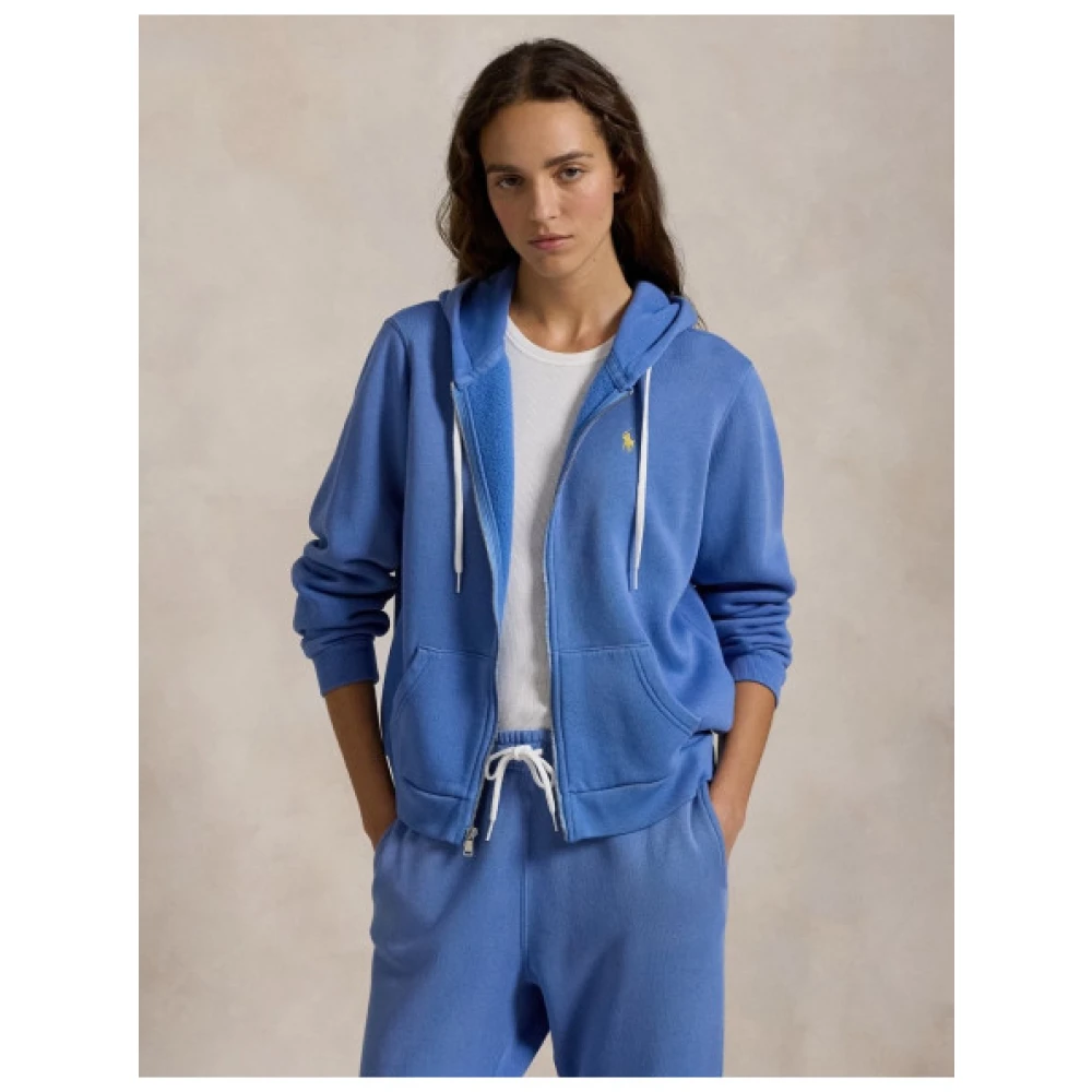 Polo Ralph Lauren Hoodie met rits Blue Dames