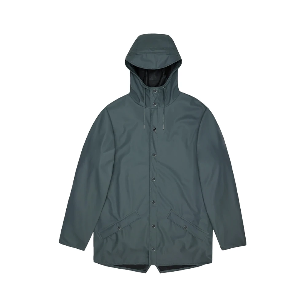 Rains Long Jacket W3 - Female - Rain Jackets - Gray - Xl - Jackets