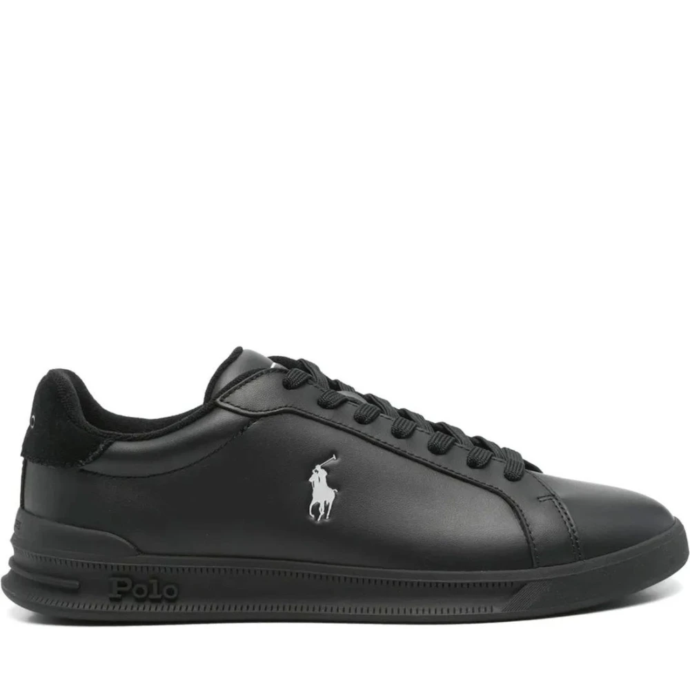 Polo Ralph Lauren , Sneakers, Male, Black, 8 Uk, Heritage Court Ii Trainers