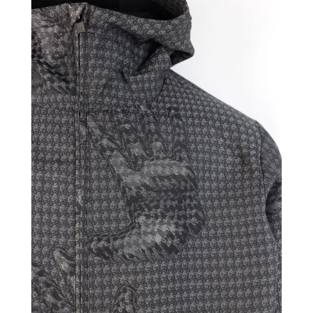 Daily Paper Grijze Jacquard Tariq Jas met Elastische Zoom Gray Heren