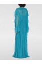 robe-midi-bleue-plissee-style-elegant