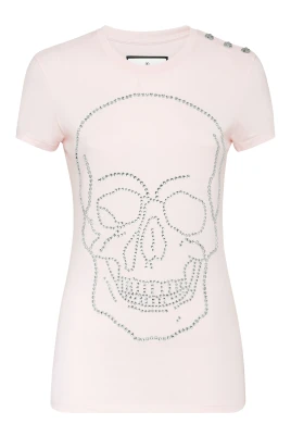 T-Shirt Round Neck SS with Crystals