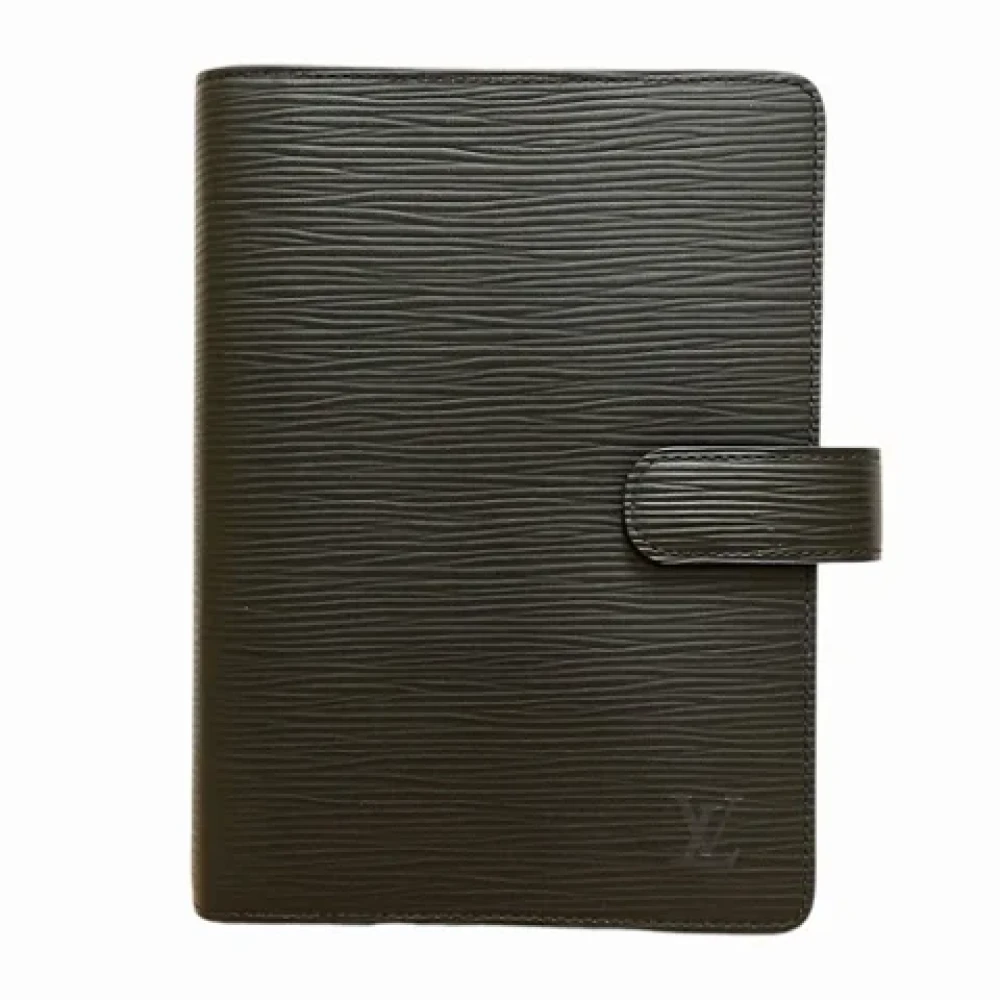 Louis Vuitton Vintage Pre-owned Leather home-office Black Dames