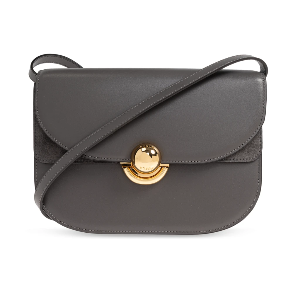 Furla Vrouw Grijs Tassen Dames, One Size, Leer, Sfera Kleine Schoudertas