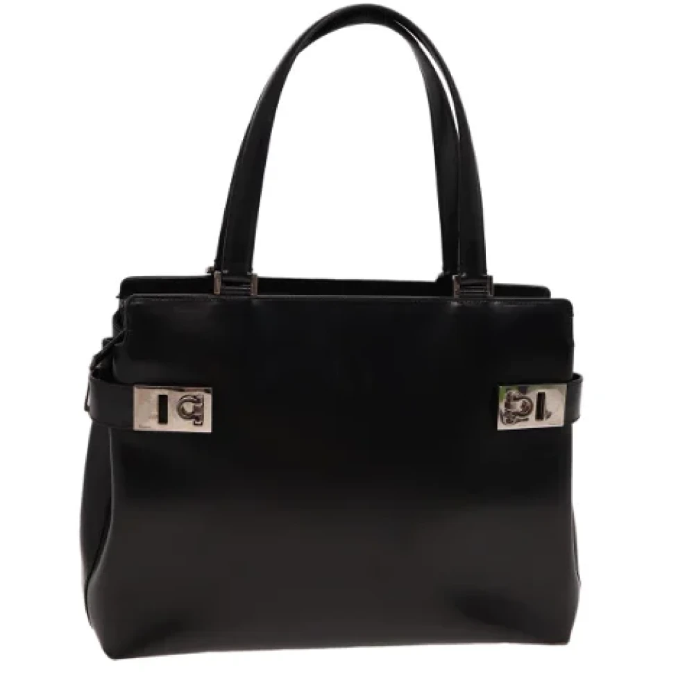 Salvatore Ferragamo Pre-owned Leather totes Black Dames