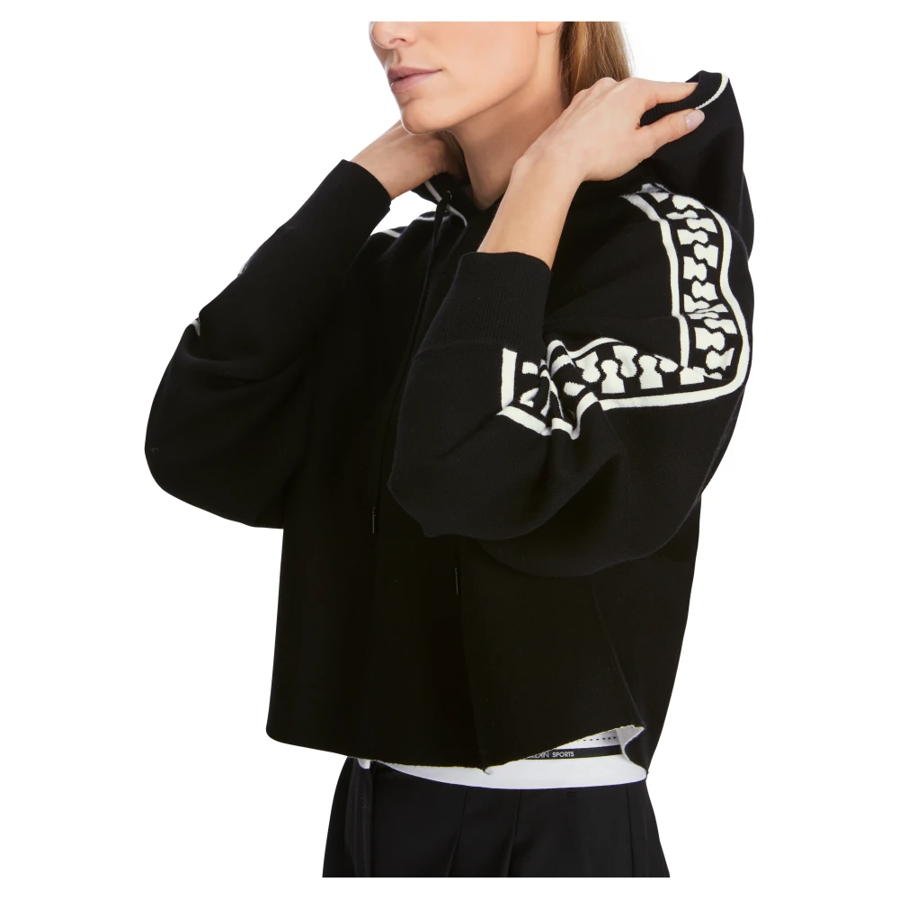 Marc Cain Hoodie Black Dames